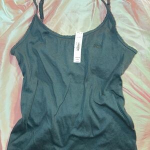 PINK Victoria's Secret Green Fitted Sleeveless Camisole